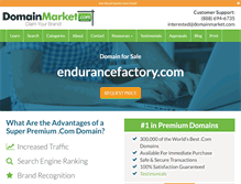Tablet Screenshot of endurancefactory.com